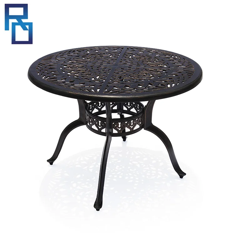 Patterned Cast Aluminum Tables With Strong Frame Buy Cast Aluminum