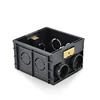 Factory Price High Quality Wall Switch PVC junction box black color 86 style