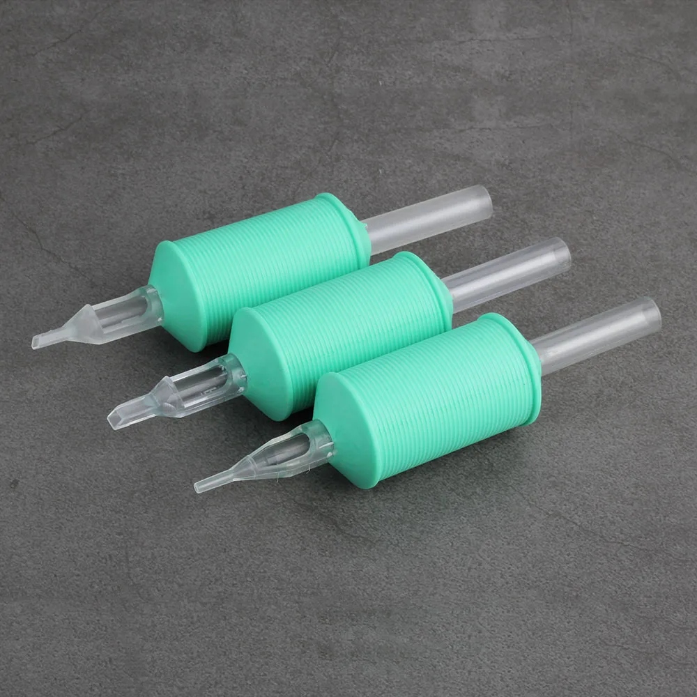Yilong Green 25mm silicone Tube Disposable Tattoo Grip