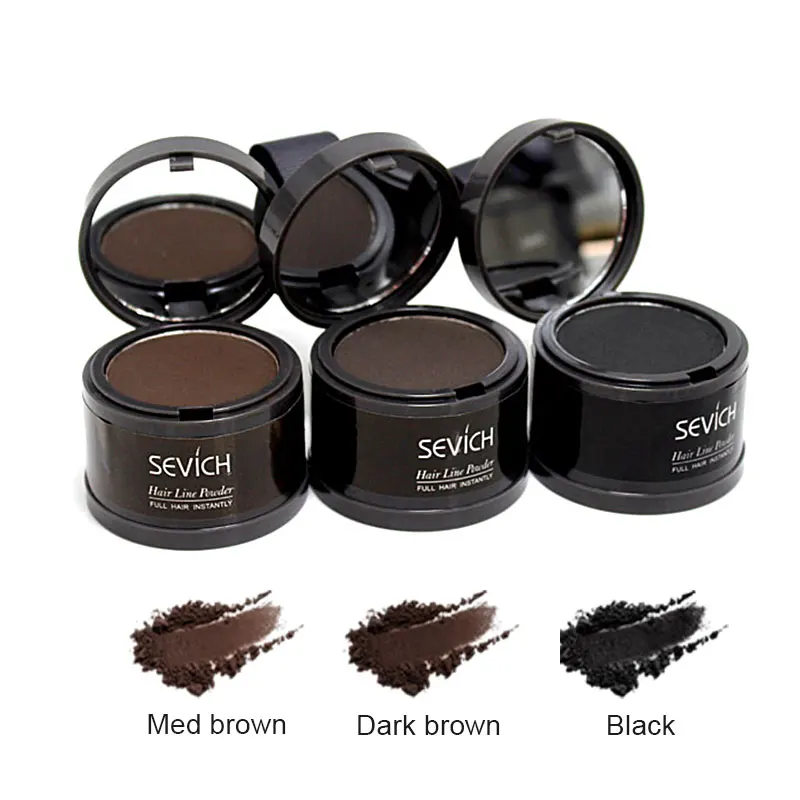 

free sevich balding hair line shadow hair concealer powder, Black/dk brown./med brown etc 10colors
