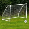 Full Size 6 x 4FT Football Soccer Goal Post Net 1.8m x 1.2m Sports Match Training Junior Polypropylene Fiber Just Football Net