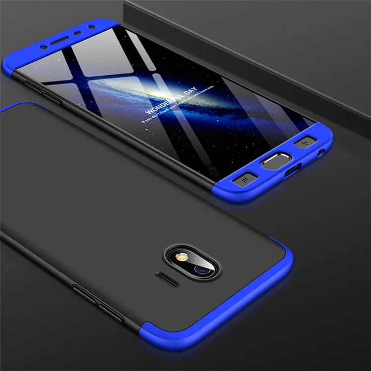 

GKK 3 in 1 hard PC phone cover case for samsung galaxy j4 2018, Multi-color, can be customized