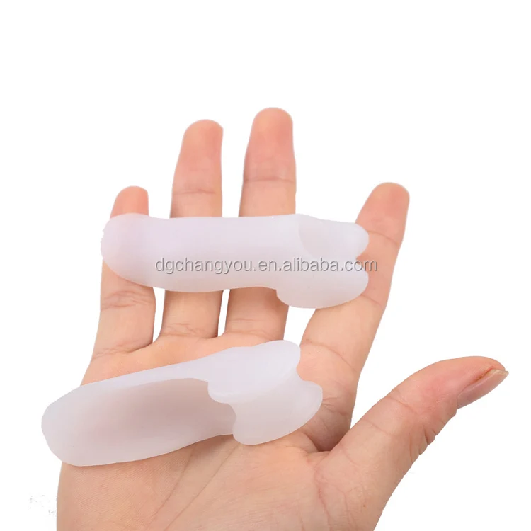 

foot health care orthopedic corn protection silicone gel bunion pinky toe separator, White