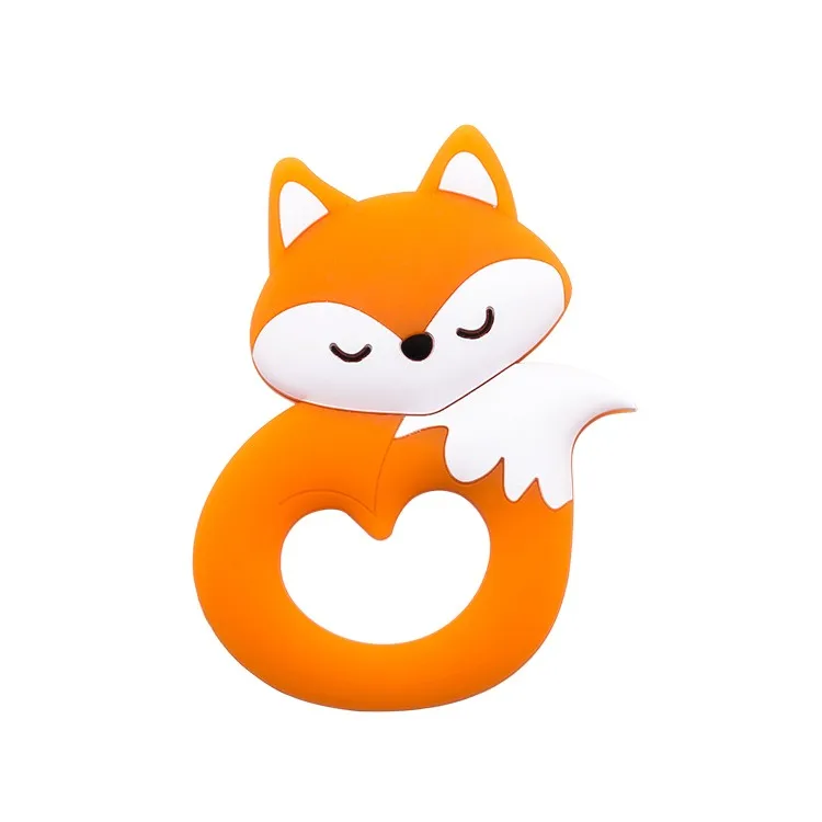 silicone fox teether