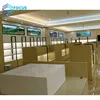 Food Store Display Rack Bakery Coffee Shop Interior Design Wood Display Stand Bakery Showroom Designs Concept