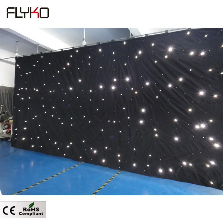 

New trending white color product DMX controller led star curtain