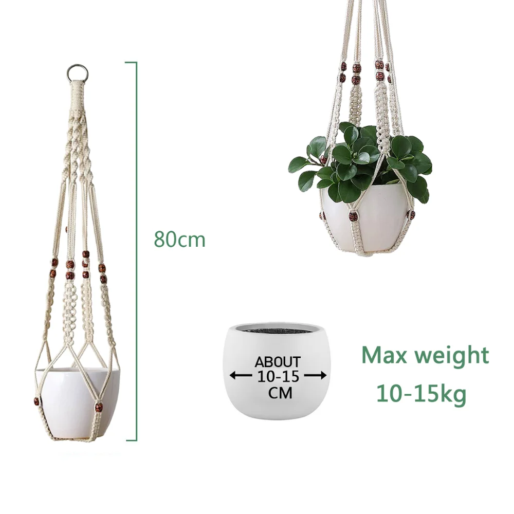 

Indoor Outdoor Macrame Plant Hangers ,31.5inch