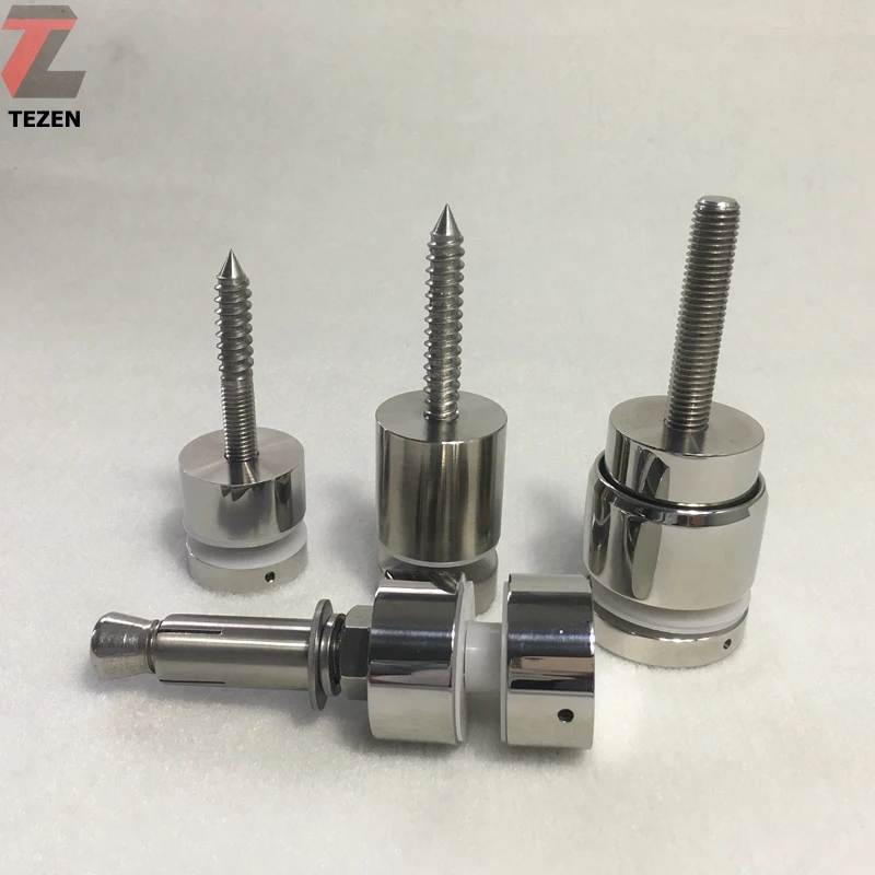 Adjustable stainless steel fitting glass standoff