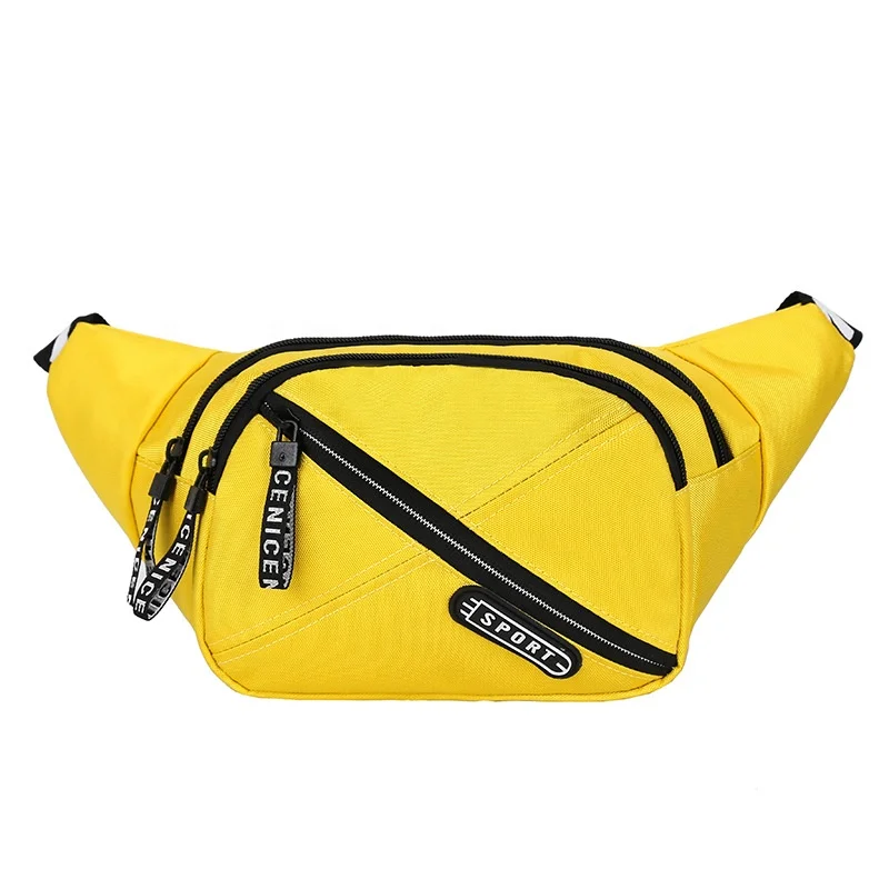 

Large Outdoor Custom Oem Custom Logo Print Clear Wholesale Sports Waist Bag Fanny Pack, Yellow, white, black, blue, red