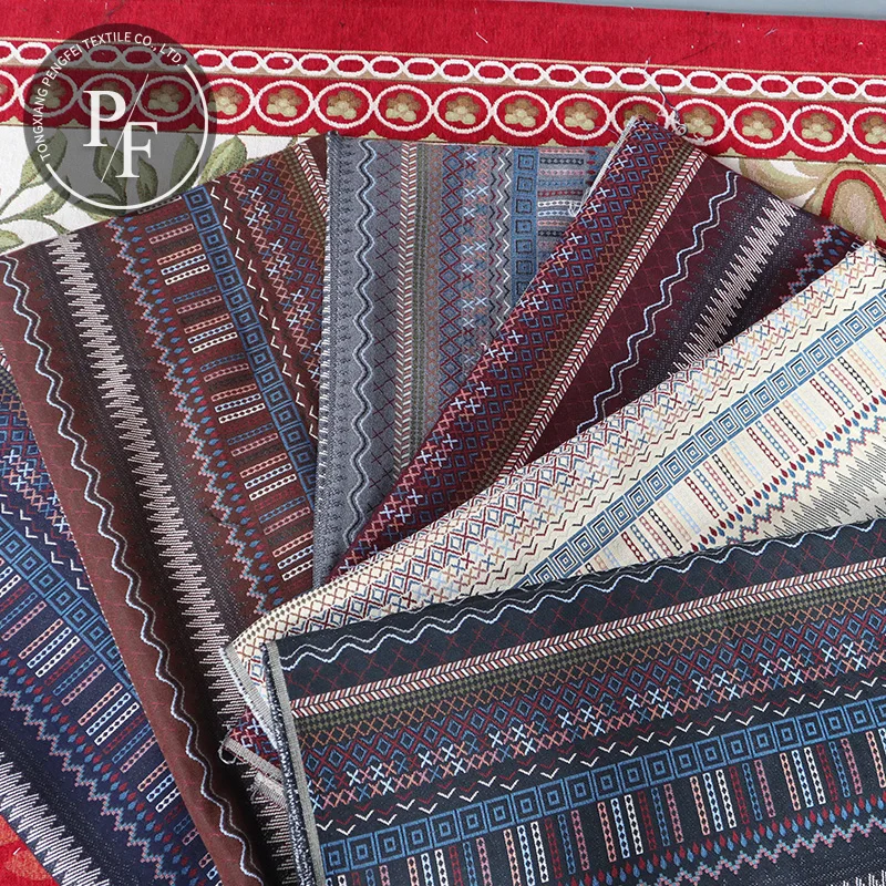 Alibaba Textile Furniture Use Blue Vintage Ethiopian Terylene Curtain