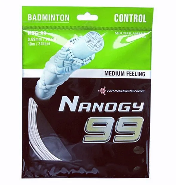 

duorable New nbg 99 Brand nylon white black Fluorescent green Badminton racket String