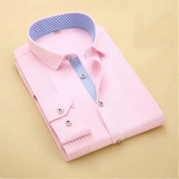 

New Fashion Pink Tuxedo Shirts Design Men Shirts, N/a