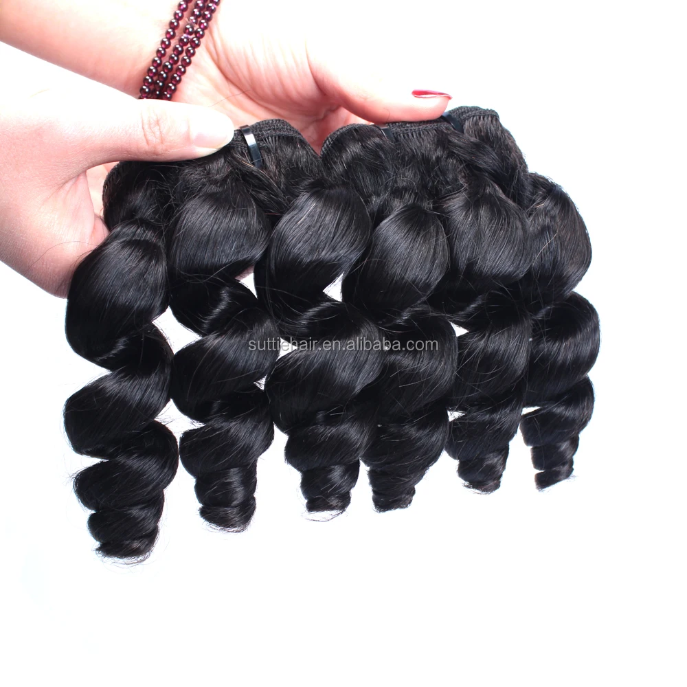 
Wholesale Virgin Hair Vendors Natural Black brazilian Human Hair bundles Double Weft Fumi Hair Top Quality Curly 