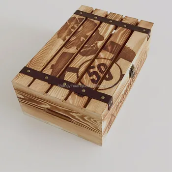 wooden book box