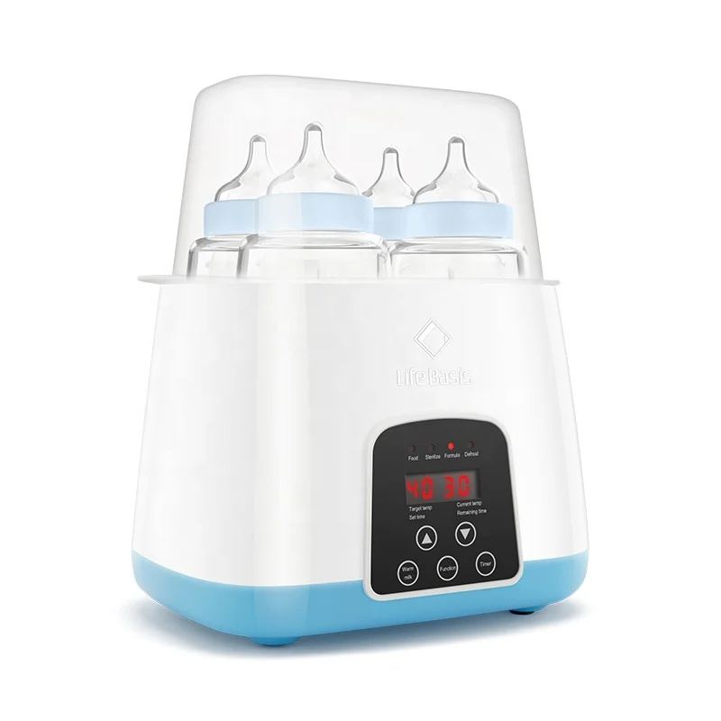 

Double bottle electric milk heater digital display baby feeding bottle warmer