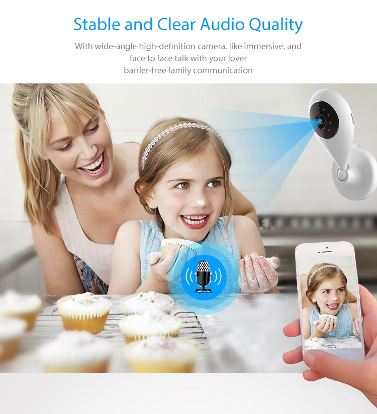 alexa echo compatible smart home indoor 720P mini wifi tuya camera