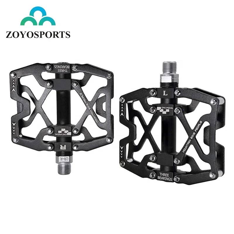 

ZOYOSPORTS MTB BMX Folding Bike Parts Axle 9/16" Aluminium Body Steel Spindle Cycling Seal Cartridge Bearing Bicycle Pedal, Black or as your request
