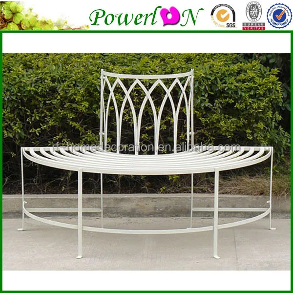 Classic Vintage Wrought Iron Decorative Garden Bench For Outdoor