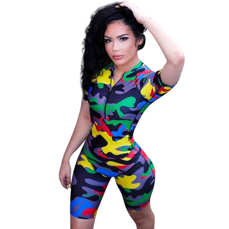 

Hight Quality Camouflage Short Jumpsuit