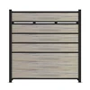 Antique composite fencing composite privacy fence easy installation for outdoor garden