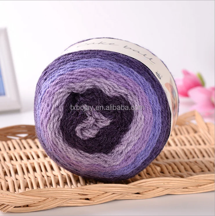 
Melange Fancy Cake Yarn 20% Wool 80% Acrylic Blended Yarn for Hand Knitting and Crochet Scarf  (60748795909)