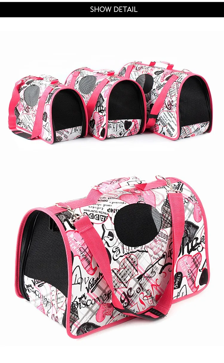 Foldable Pet Dog Carrier Handbags Collapsible Travel Kennel Outdoor