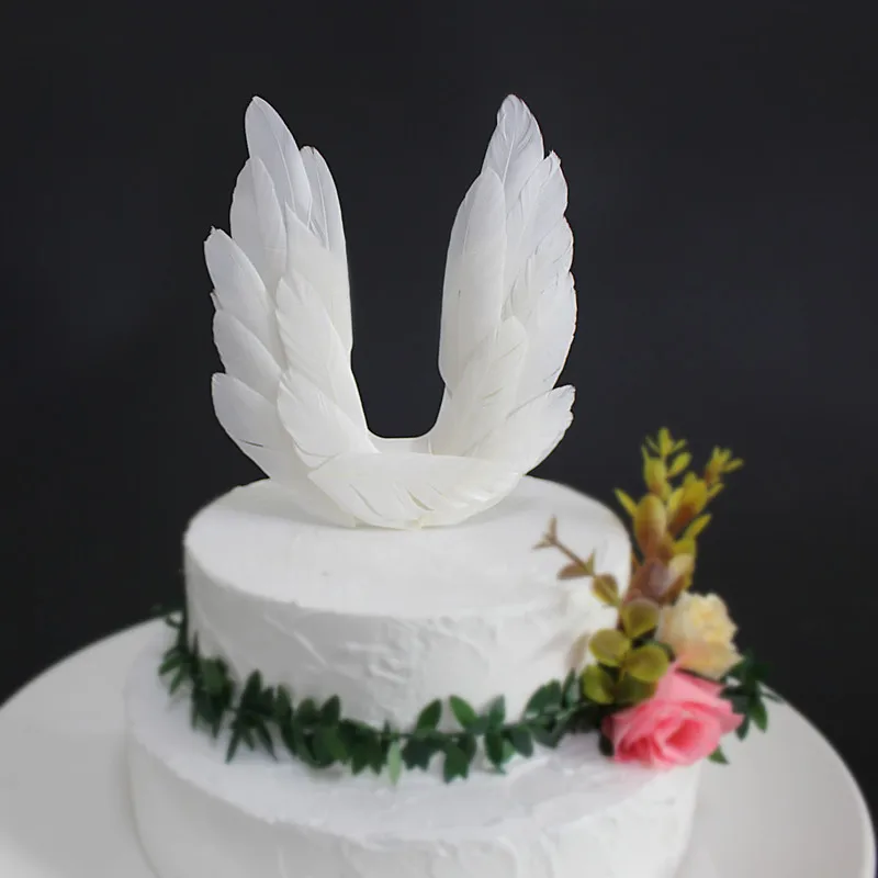天使の羽妖精の羽ケーキトッパー装飾美的クリエイティブ手作り白鳥プリンセス誕生日パーティーベビーシャワー結婚式 Buy 羽 結婚式の装飾 ケーキトッパー Product On Alibaba Com