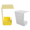 Modern Square Yellow Metal Small Coffee Table For Sofa Living Room Furniture