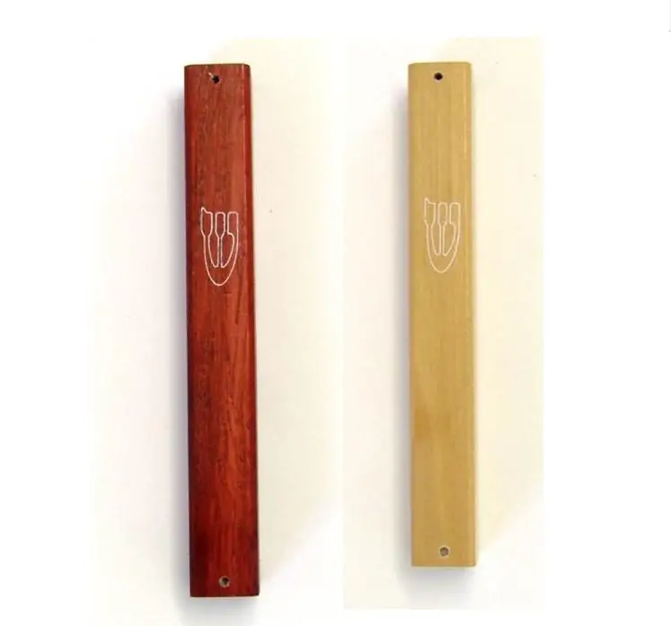 Custom Wood Mezuzah Cover,Wood Mezuzah Engraved And Ornamented With