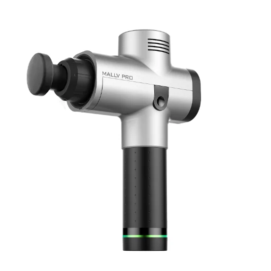 

2019 EMFITNESS MALLV PRO Wholesale gym body massage gun, Silver and black