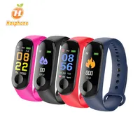 

2019 Best selling Smart Bracelet M3 Activity Monitor Band Alarm Clock Call Reminder Message Push Heart Rate Monitor