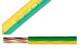 Pvc Insulated 1*4mm2 Flexible Earthing Wire Green Yellow Earth ...