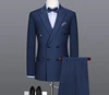 Bespoke trendy business suits for man fancy design groom wedding suit
