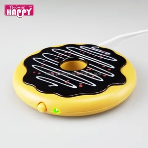 Factory Direct Novelty Portable Electric Mini Portable Donut Shape USB Coffee Cup Warmer