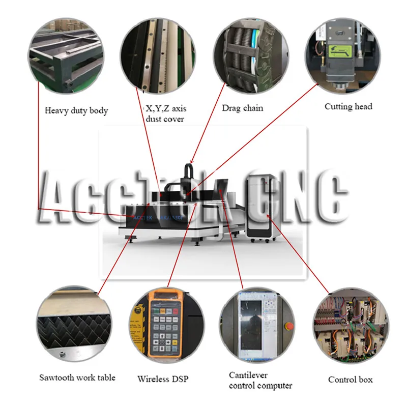High steady laser cutter price/metal machines/1530 fiber laser cutting machine