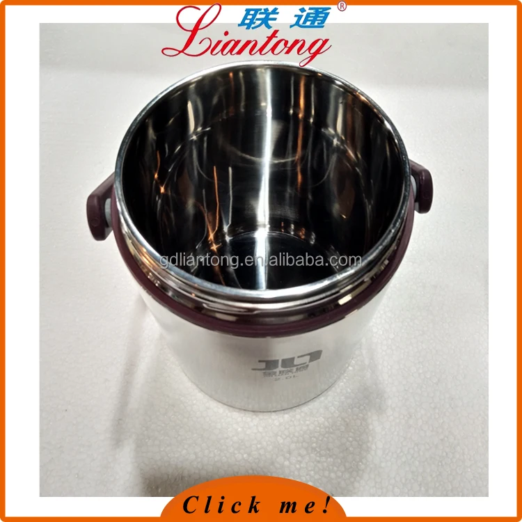
1.5L 2.0L Stacking food flask Insulated Food Carrier Stainless Steel food Container with sealing lid 