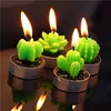 4Pcs Funny decorative cactus candle