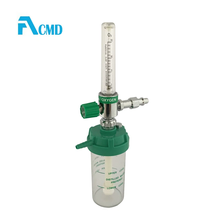 
High Quality Medical Oxygen Flowmeter With Humidifier For Bed Head Unit 