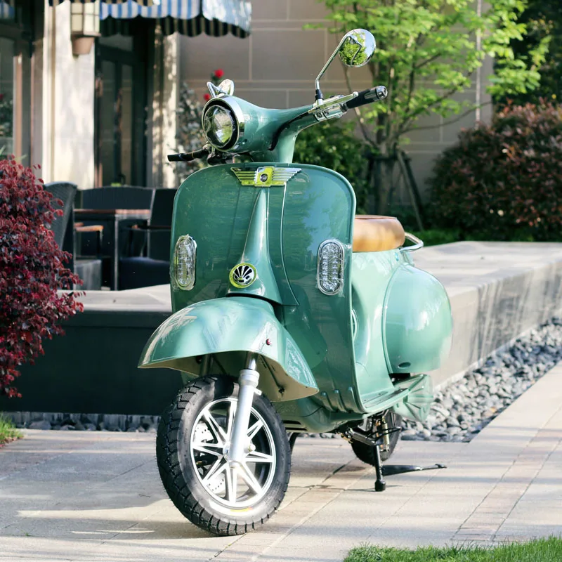 Eec 2000w Vintage Vespa Electric Scooters With 72v 20ah Battery Adult