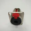 1/4" 6.35mm Female Panel Mount Locking Jack TS/TRS Connector NEW