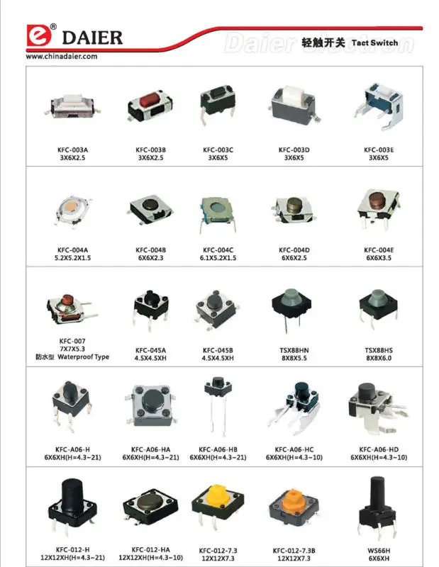 ON-ON 4P2T (4PDT) push switch for machine