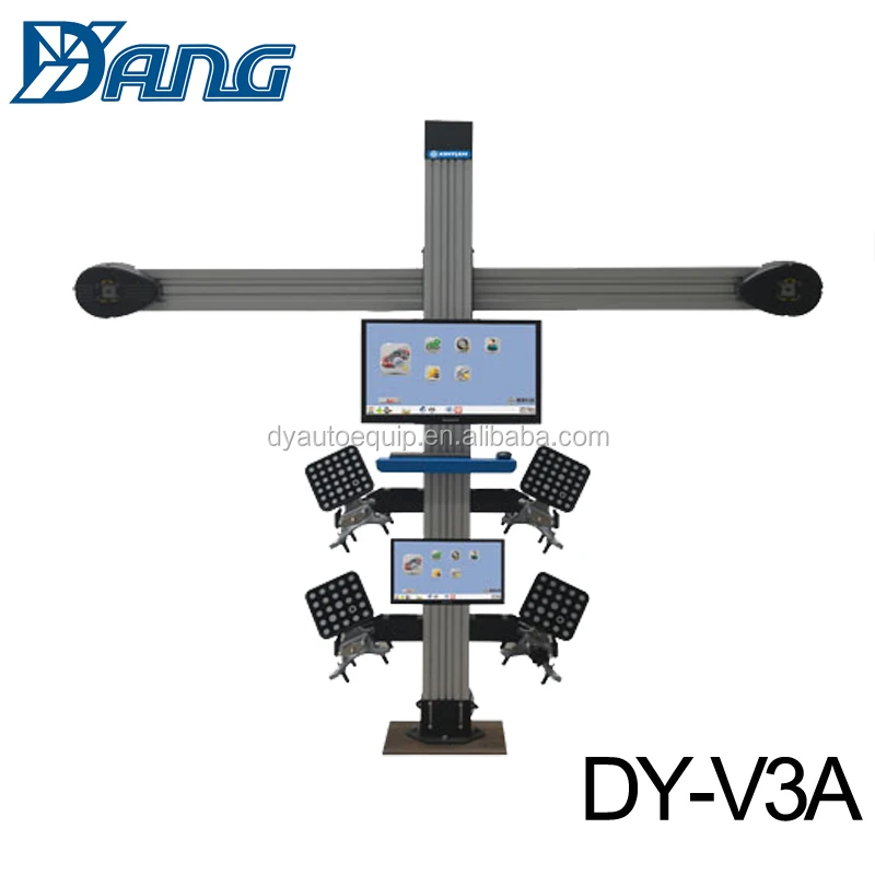 3d four wheel alignment and balancing machine