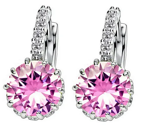 

Woman Real 18K White Gold Filled AAA Cubic Zircon Hoop Earrings 2016 Fashion Gold Earrings for Goldfilled Jewelry, N/a