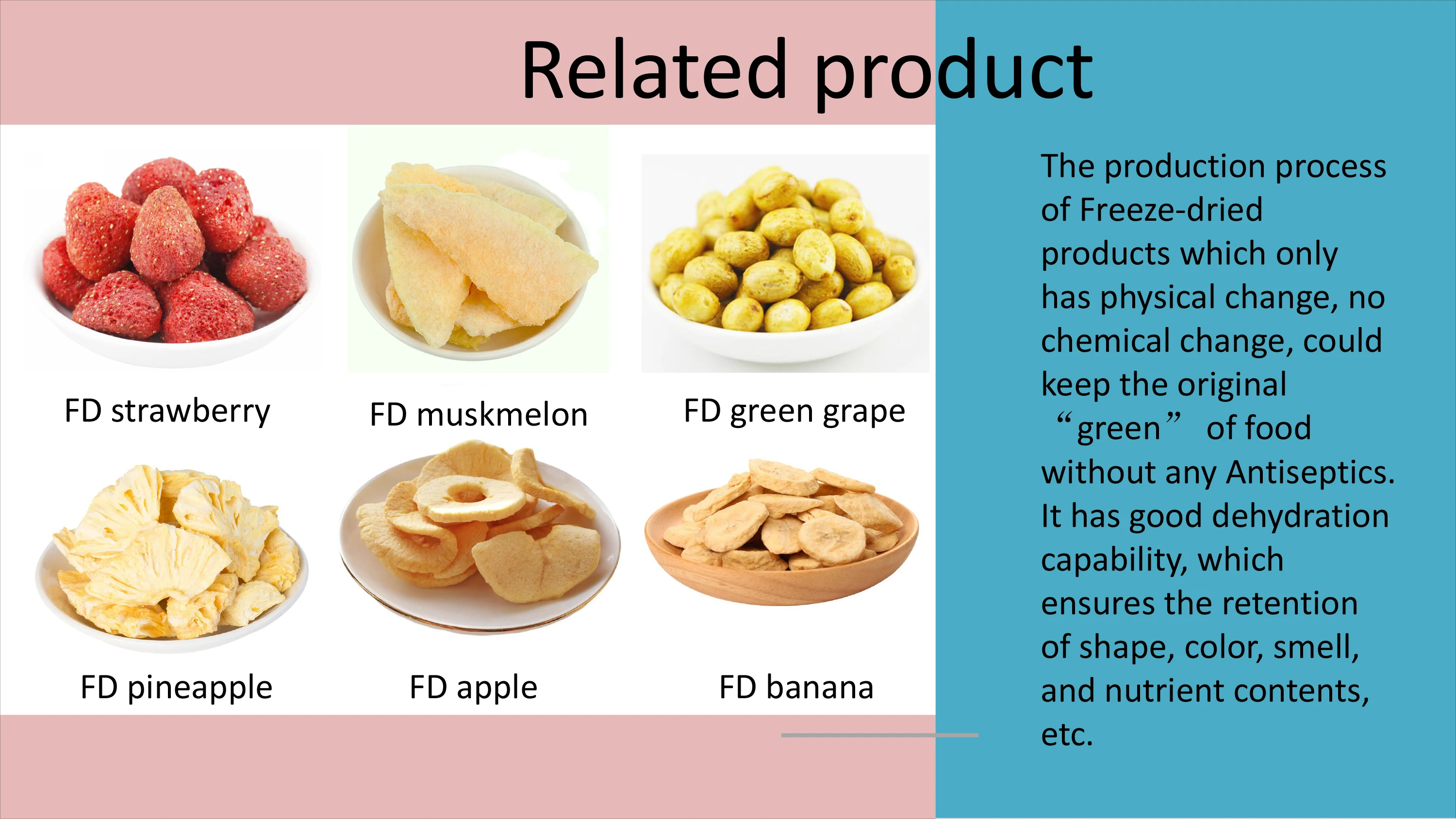 Chinese organic freeze dried yellow peaches