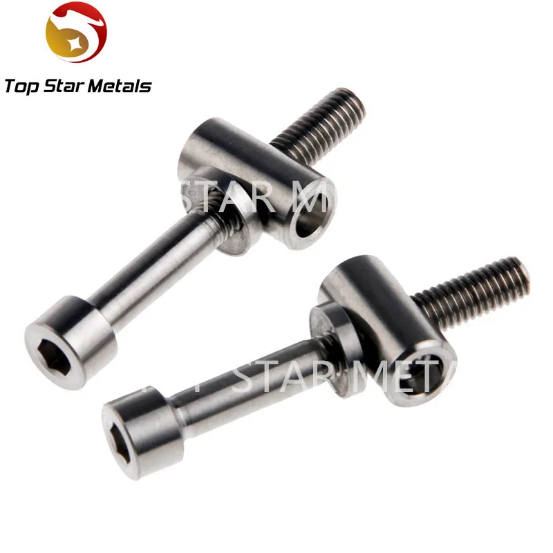 

M5x30/40mm Thomson Seatpost Titanium bicycle bolts with Ti bolts+ barrel Nut & Washer, Natural