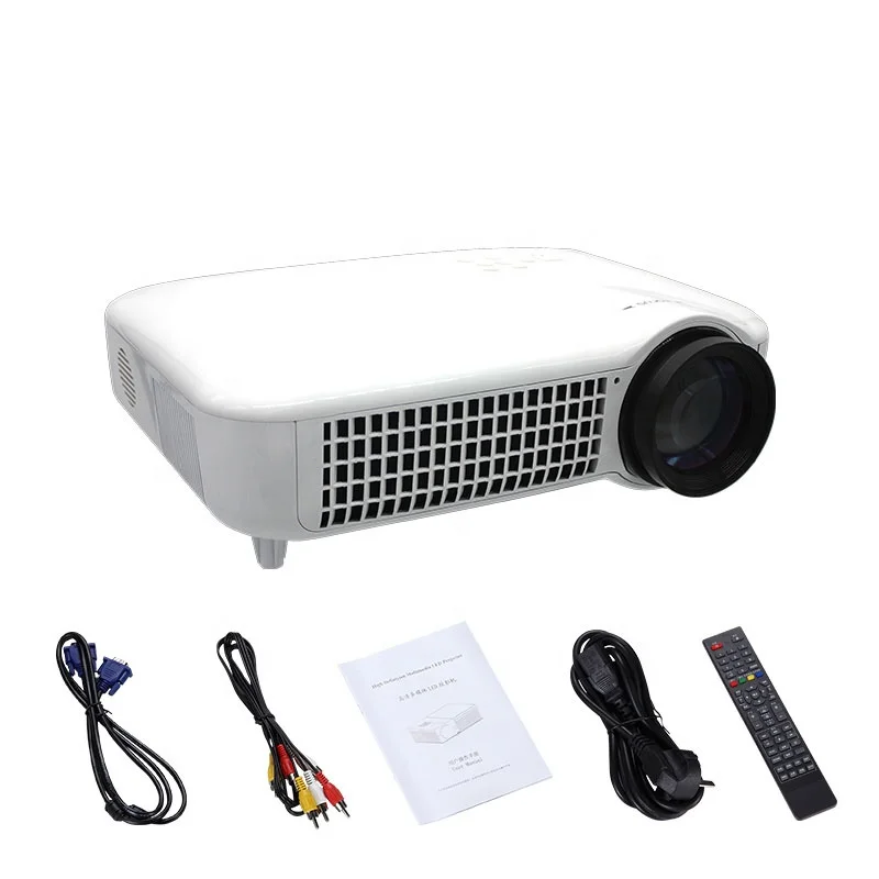 

Portable Android 4K Best Projector 720P For Advertising, White/black