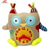 New Design Cute Owl Clock Plush