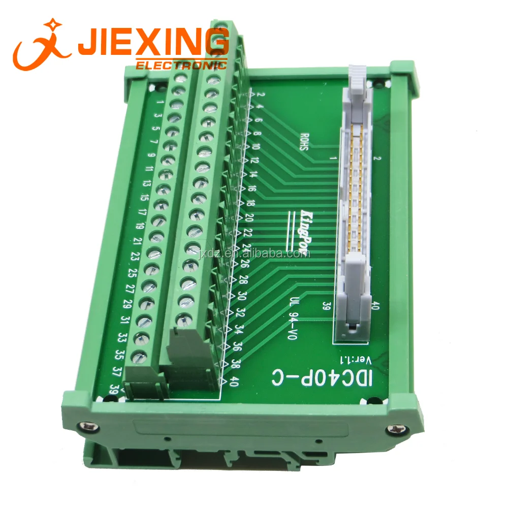 Idc 40pin To Terminal Block 40way Plc Conveter Din Rail Type Idc40p
