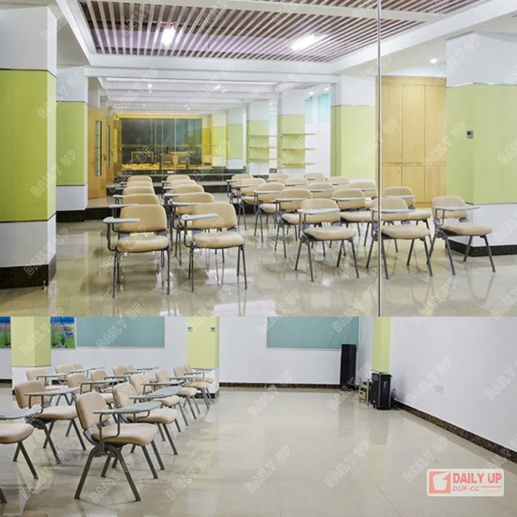 Ergonomic 4 Leg Chair Cushion Student Chairs with Tablet Thick Padded Writing Chair