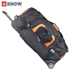 Factory direct sales large capacity polyester travel roller wheeled duffel bags